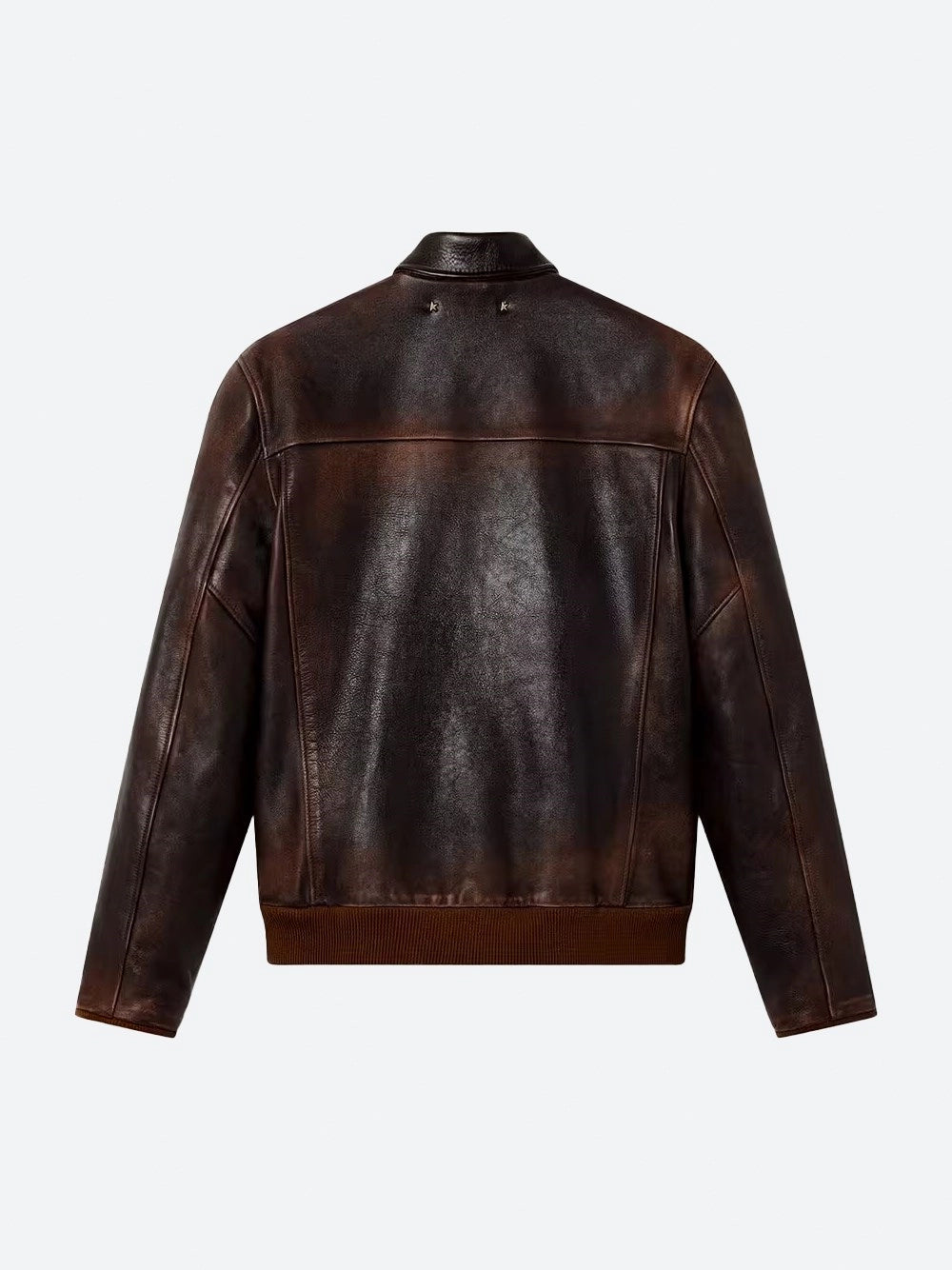 Golden Goose Men Leather Bomber Jacket GOLDEN GOOSE