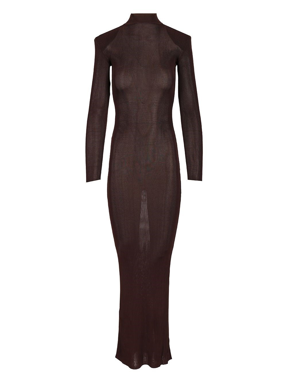 Self-Portrait Women Long Viscose Knit Dress SELF-PORTRAIT
