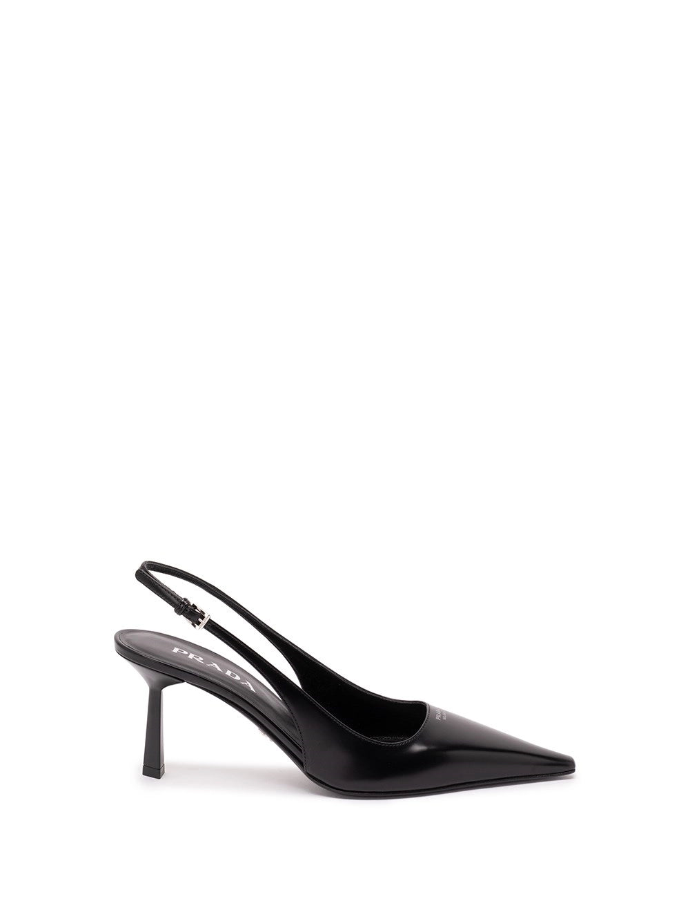Prada Women Brushed Leather Slingback Pumps