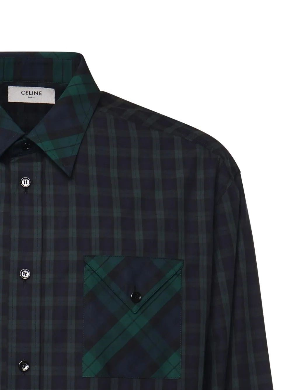 Celine Men Checked Cotton Shirt CELINE