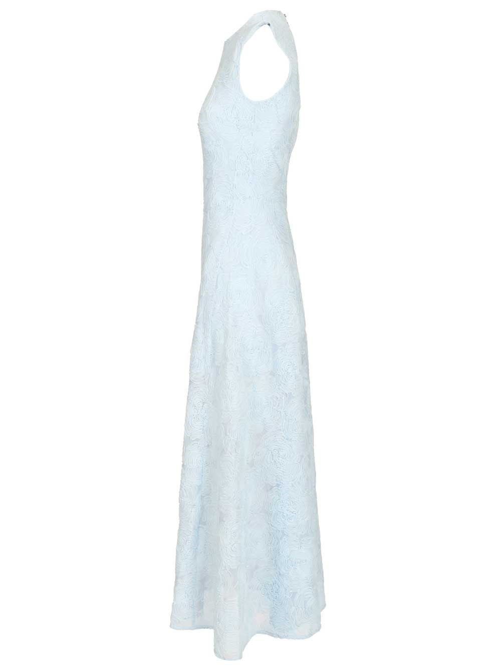 Rotate Women Long Jacquard Dress With Floral Pattern ROTATE