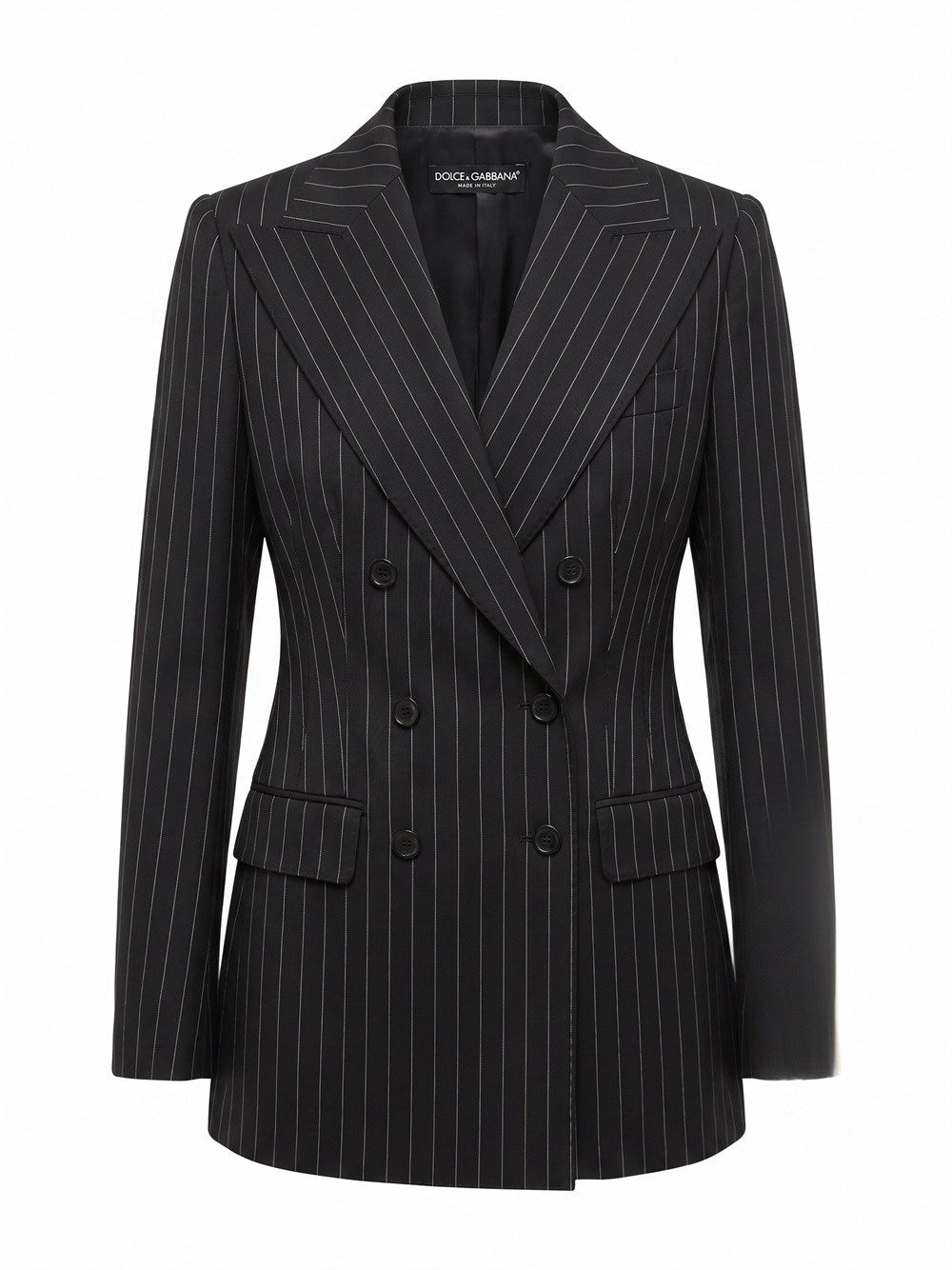 Dolce & Gabbana Women Double-Breasted Turlington Pinstripe Blazer DOLCE & GABBANA