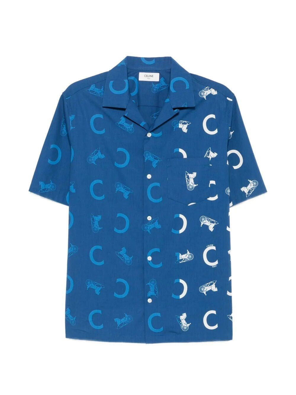 Celine Men Cotton Bowling Shirt CELINE