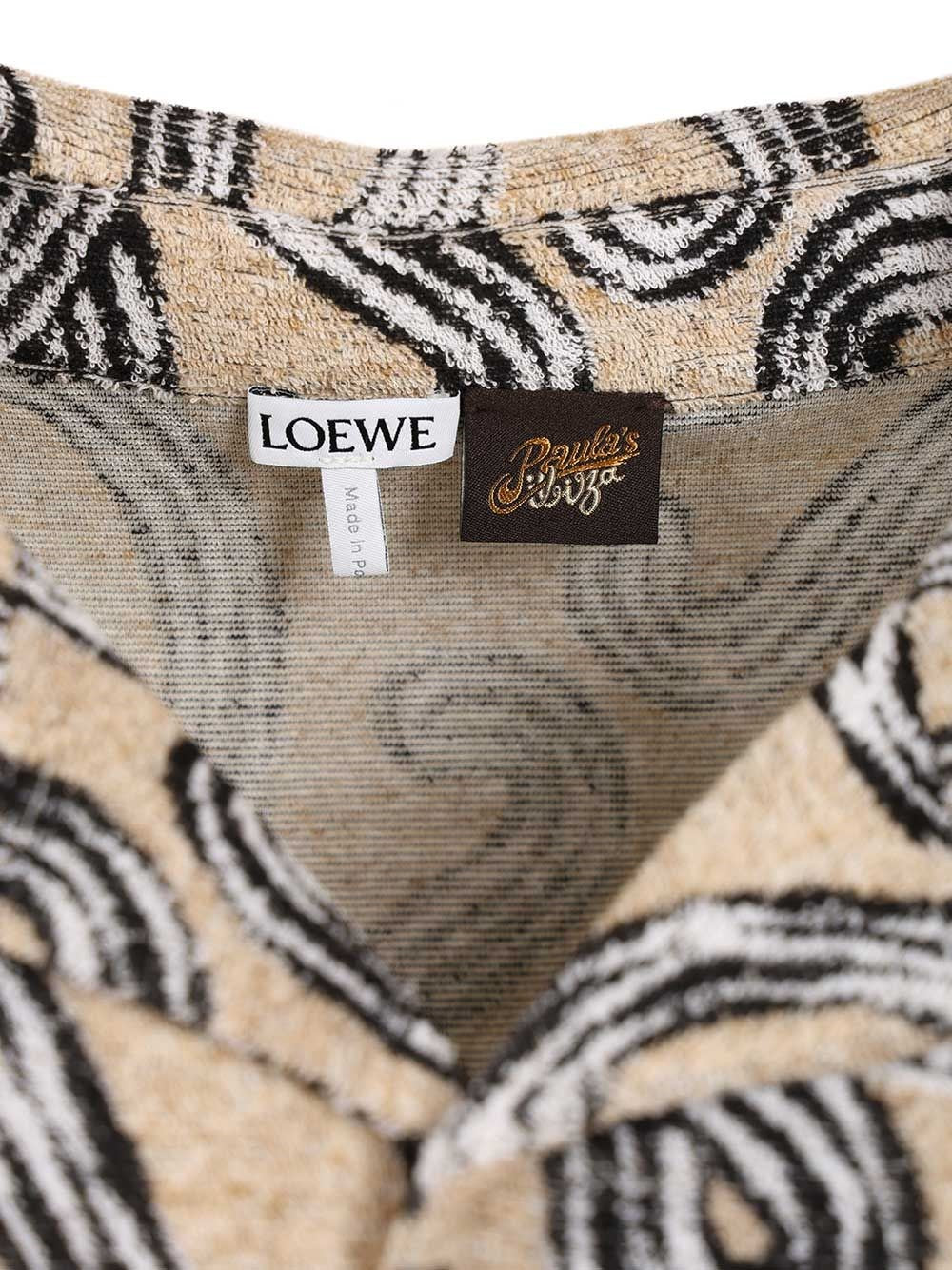 Loewe Paula's Ibiza Men Short-Sleeved Jacquard Cotton Terry Shirt LOEWE