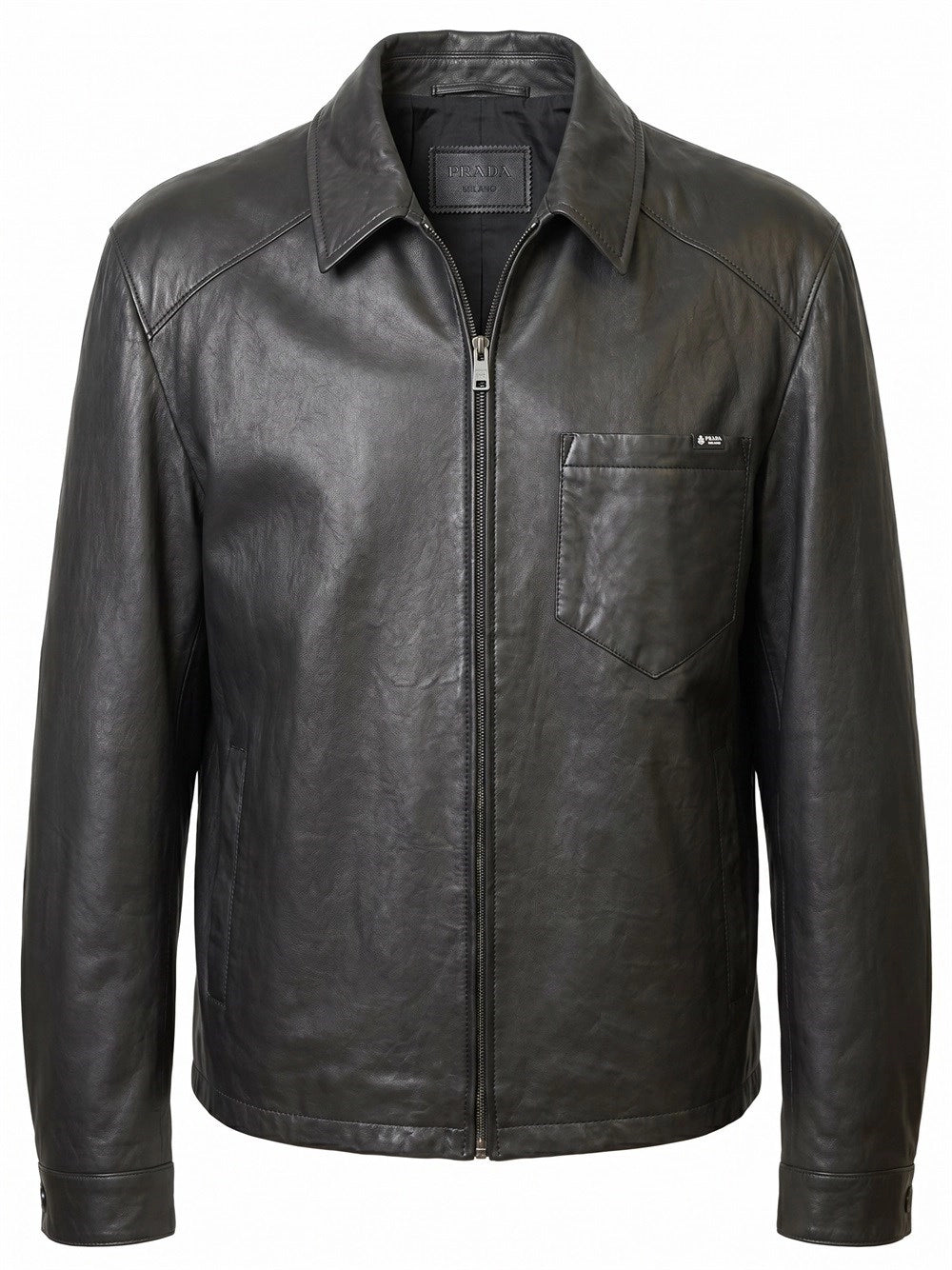 Prada Men Leather Jacket PRADA