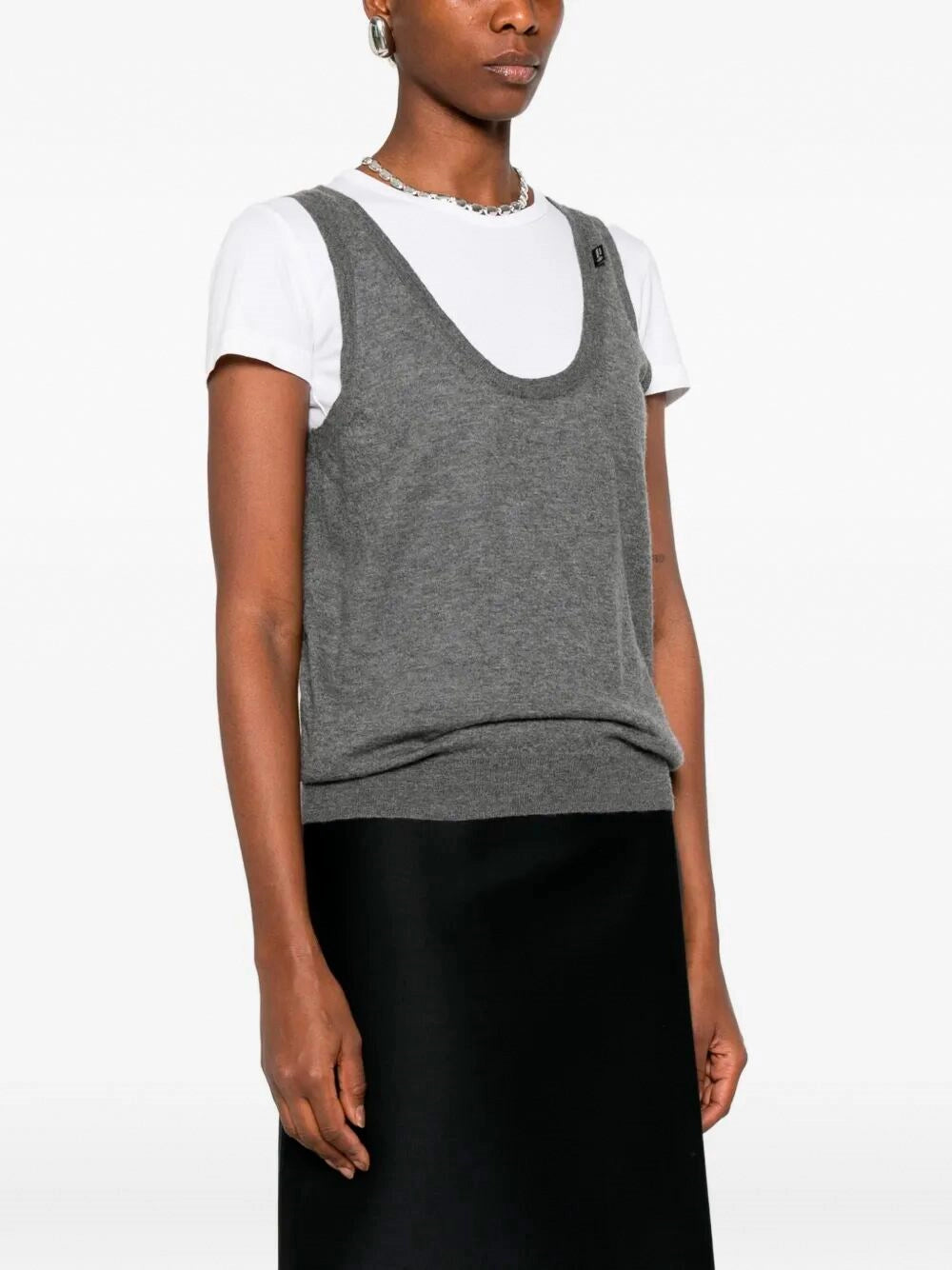 Prada Women Cashmere V Neck PRADA