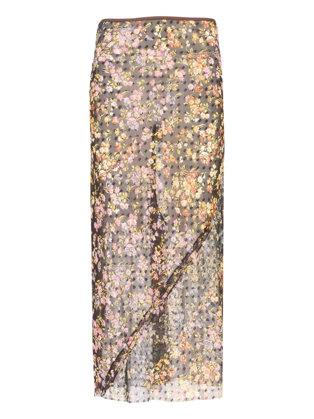 Dries Van Noten Women Bias-Cut Jacquard Midi Skirt DRIES VAN NOTEN
