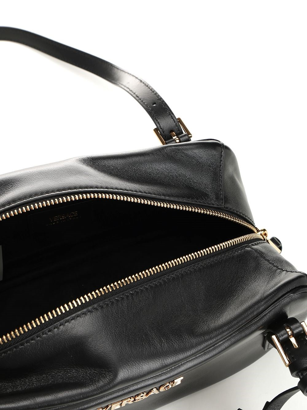 Versace Women Versace Tag Bowling Bag In Nappa Leather VERSACE