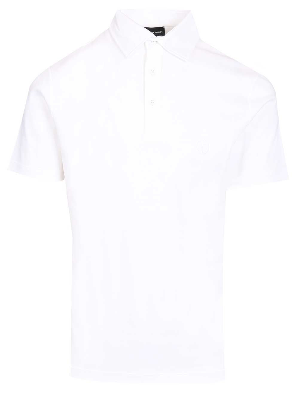 Giorgio Armani Men Cotton Interlock Polo Shirt GIORGIO ARMANI