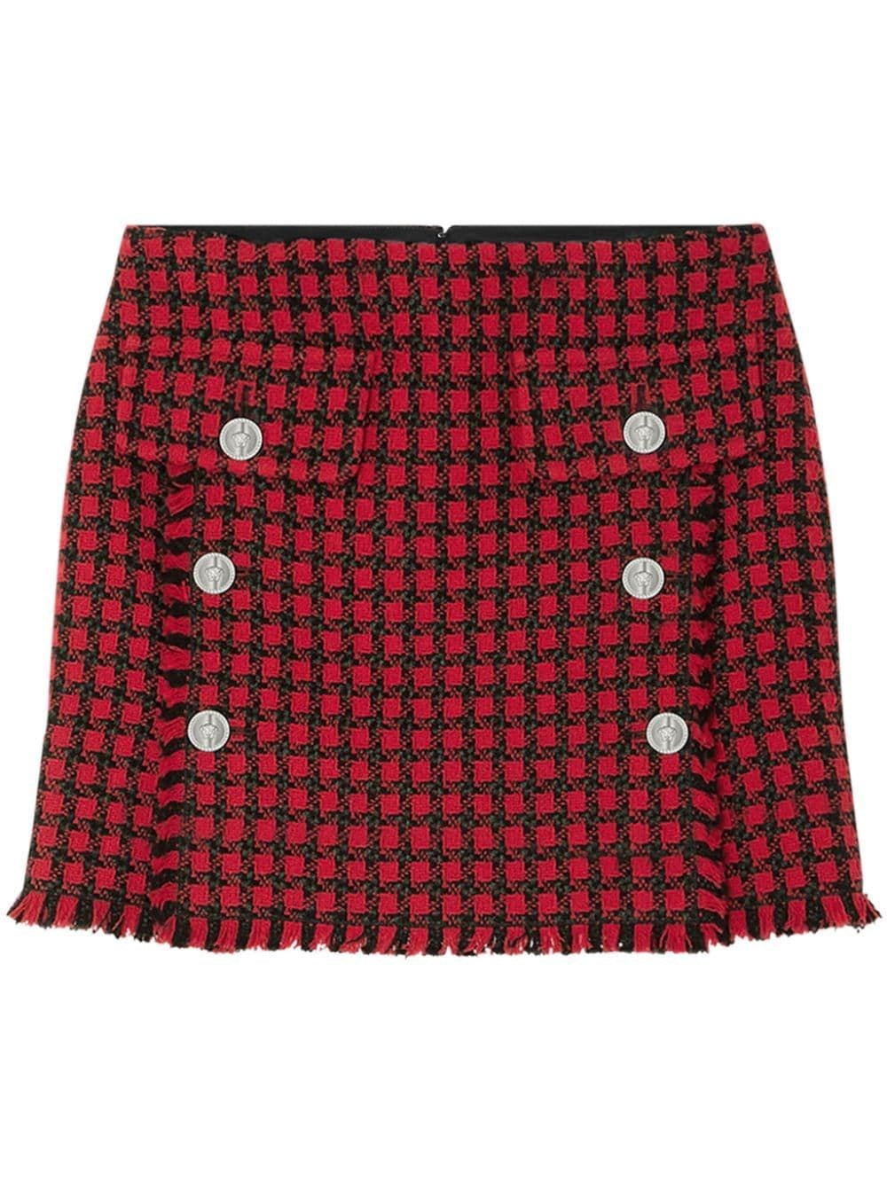 Versace Women Tweed Mini Skirt VERSACE