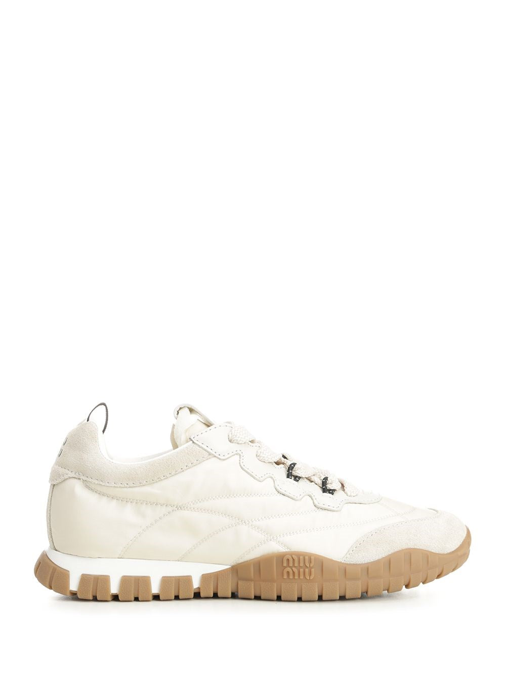 Miu Miu Women “Tyre” Sneakers In Technical Fabric And Suede Leather MIU MIU
