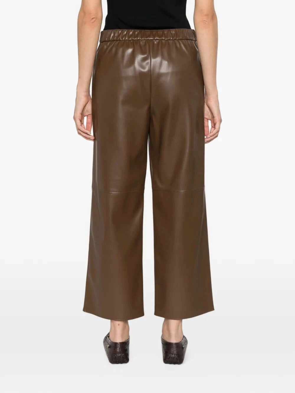 Max Mara Women Maxmara `S Leather-Look Cropped Pants MAX MARA