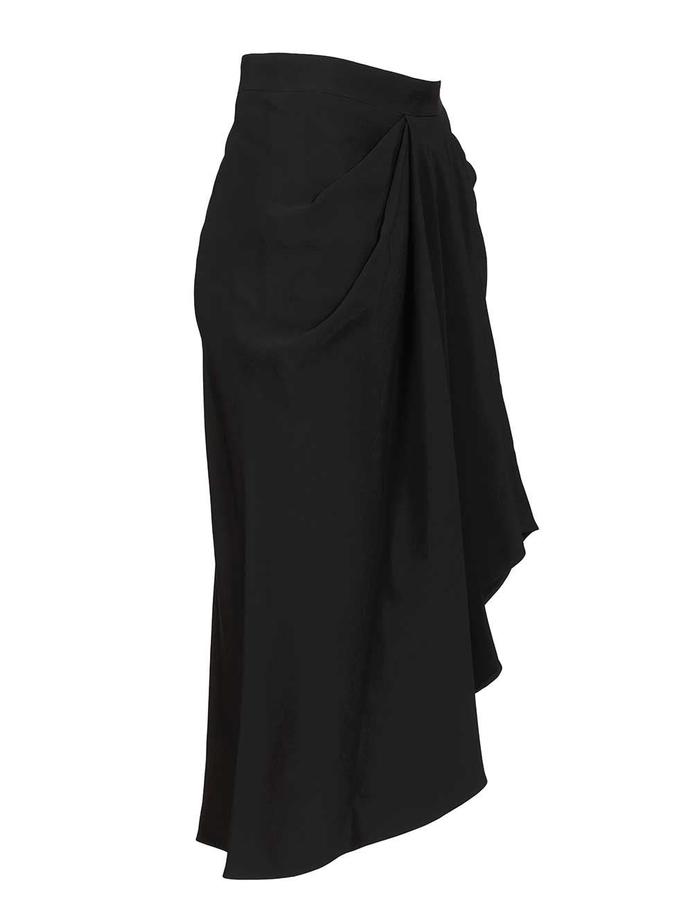 Givenchy Women Crêpe Cady Midi Skirt GIVENCHY
