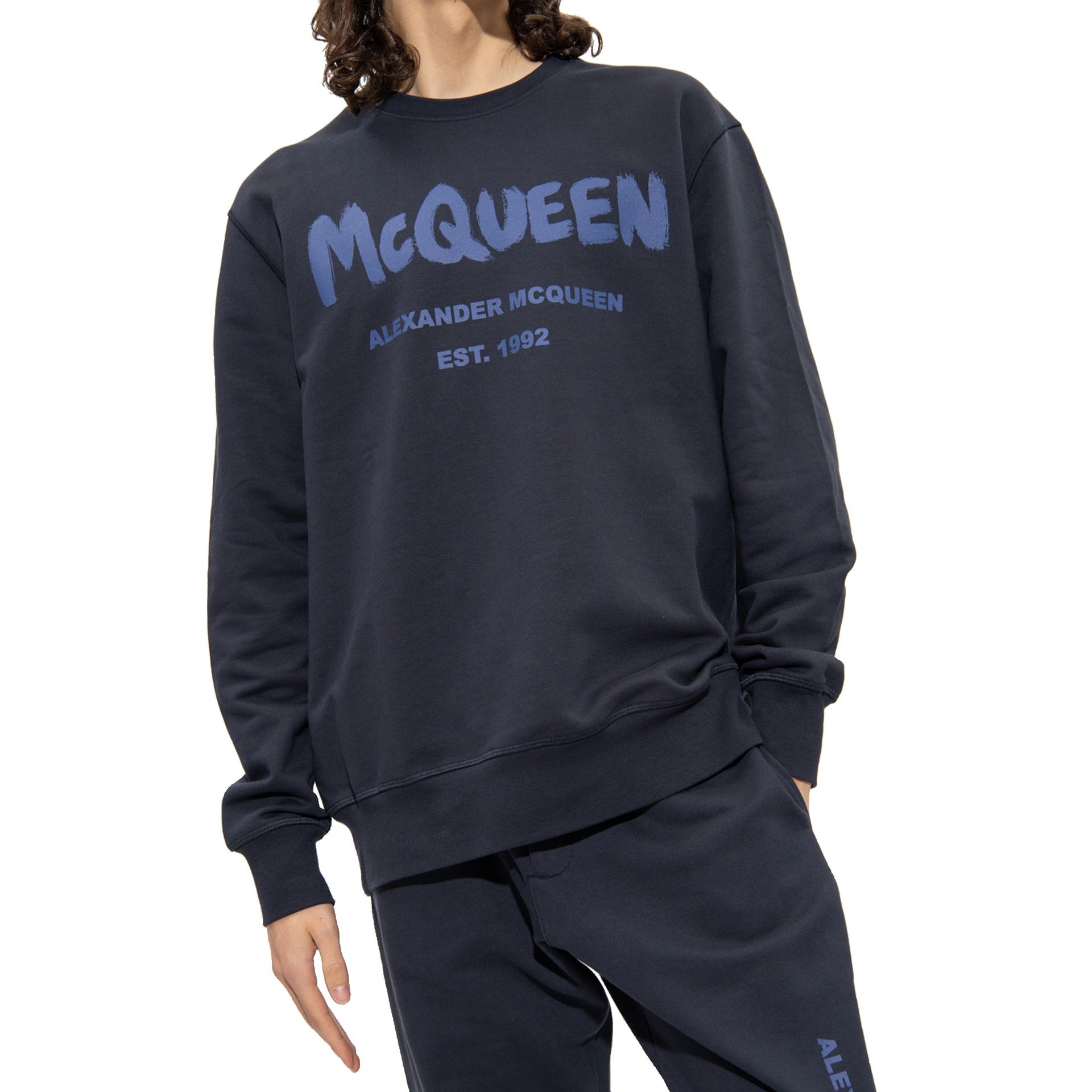 Alexander Mcqueen Cotton Logo Sweatshirt Men ALEXANDER MCQUEEN