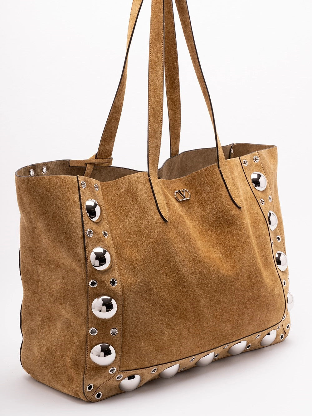 Valentino Garavani Men `Nellcote` Multi Studs Logo Large Leather Tote VALENTINO GARAVANI