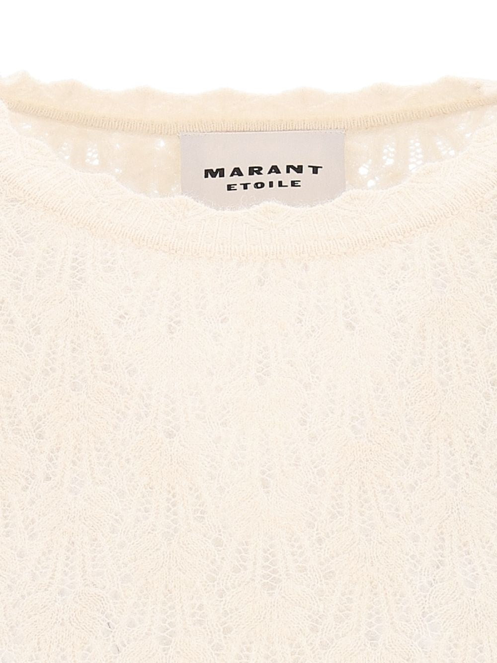 Marant Etoile Women "Obeline-Gb" Open-Work Crewneck Sweater ISABEL MARANT ETOILE