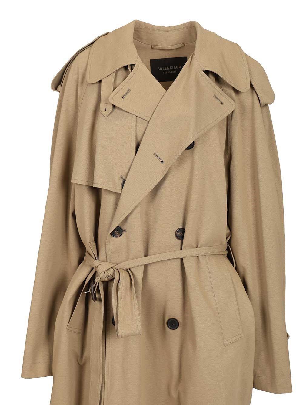 Balenciaga Women Cropped Trench Coat BALENCIAGA