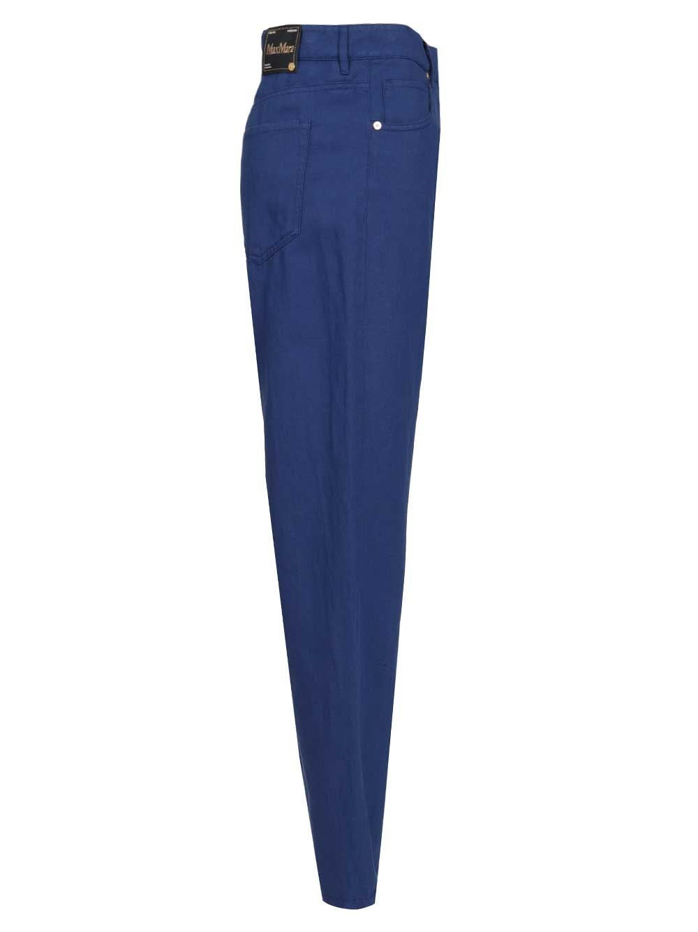 'S Max Mara Women Cotton And Linen Drill Trousers S MAX MARA