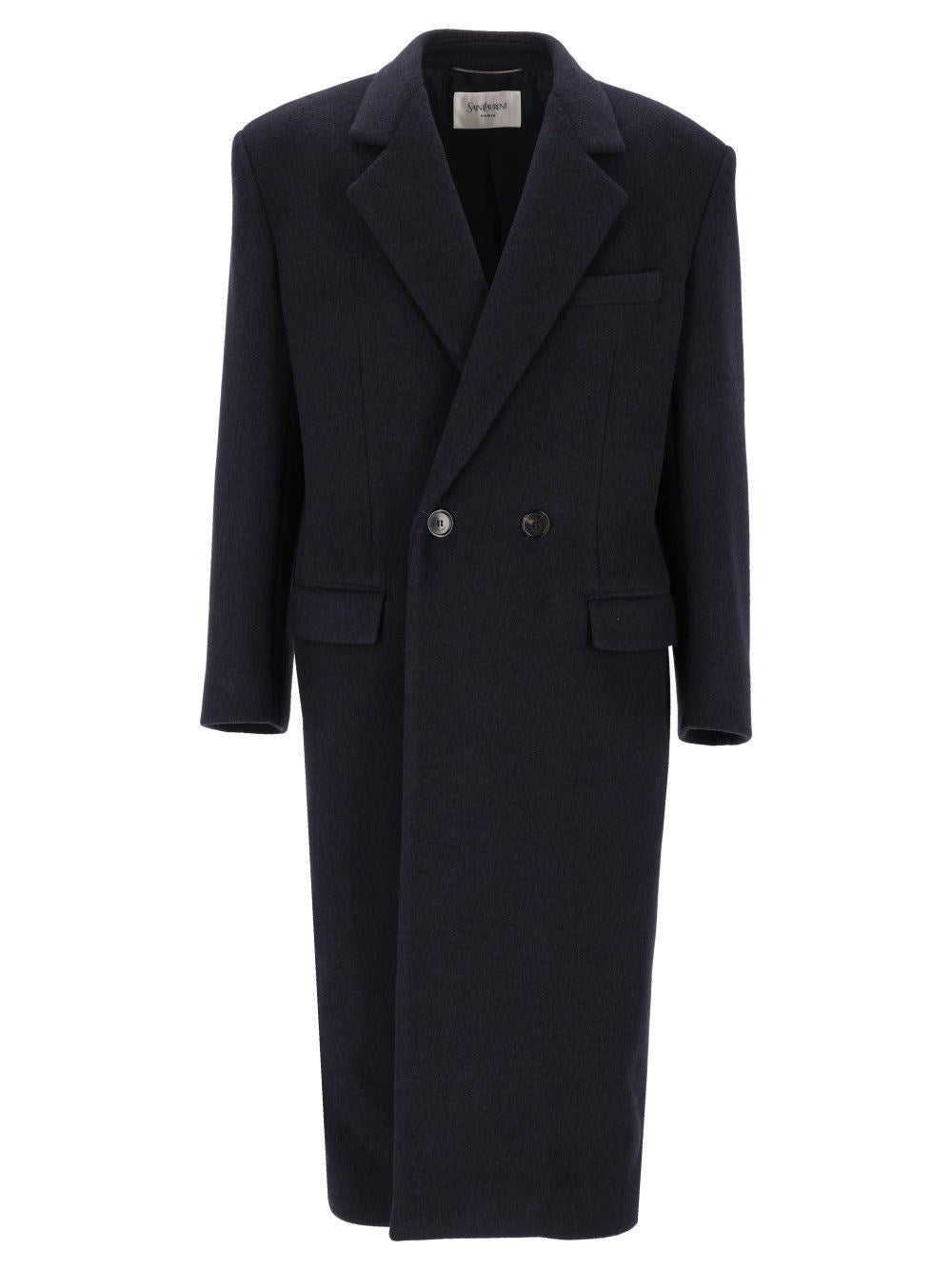 Saint Laurent Men Double-Breasted Coat SAINT LAURENT
