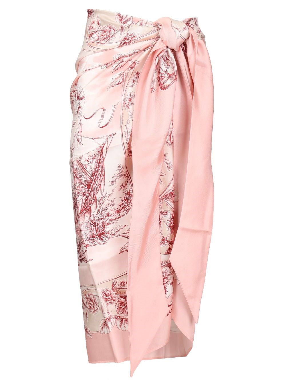 Ferragamo Women Pareo With "Travel" Print FERRAGAMO