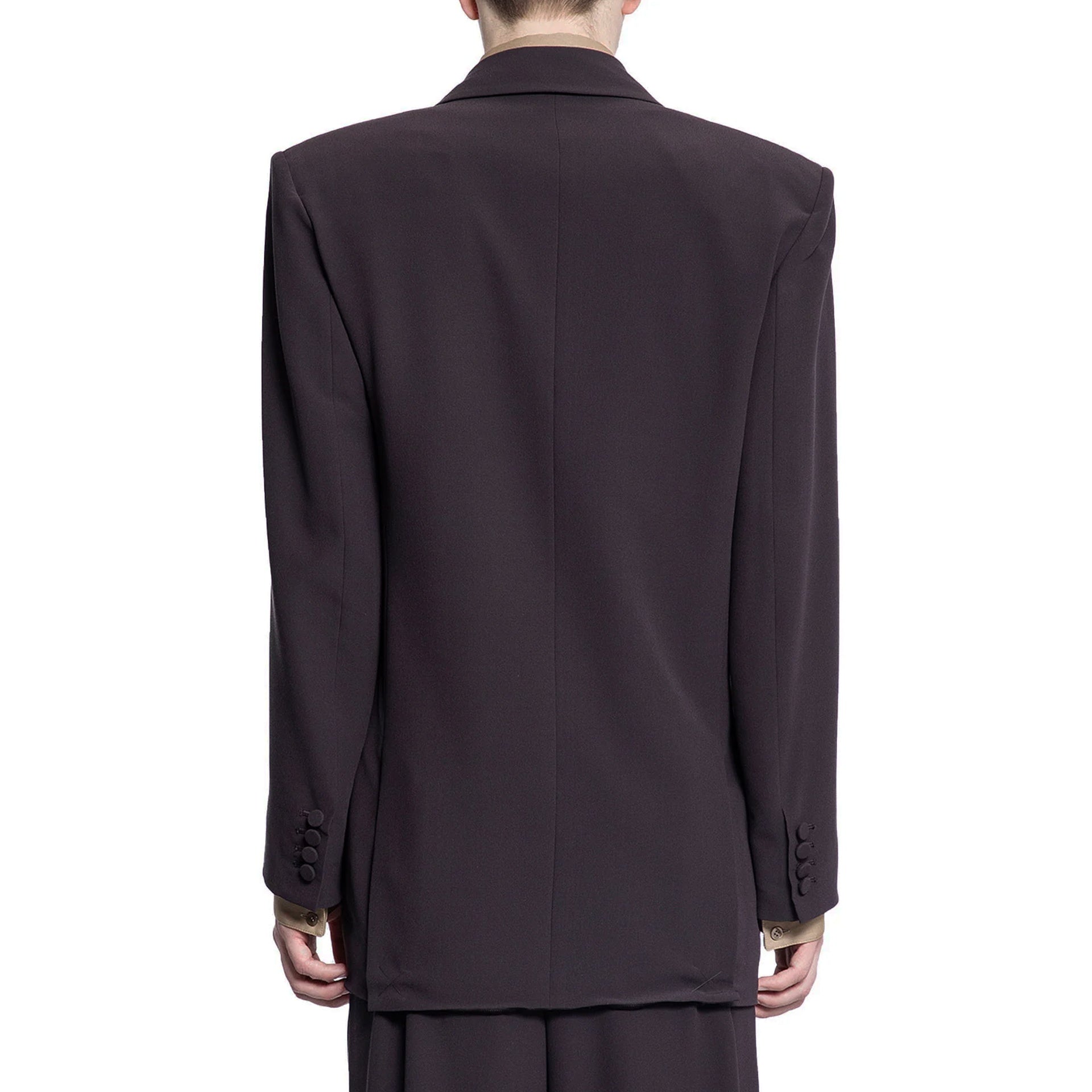 Saint Laurent Double-Breasted Silk-Crepe Blazer Men SAINT LAURENT