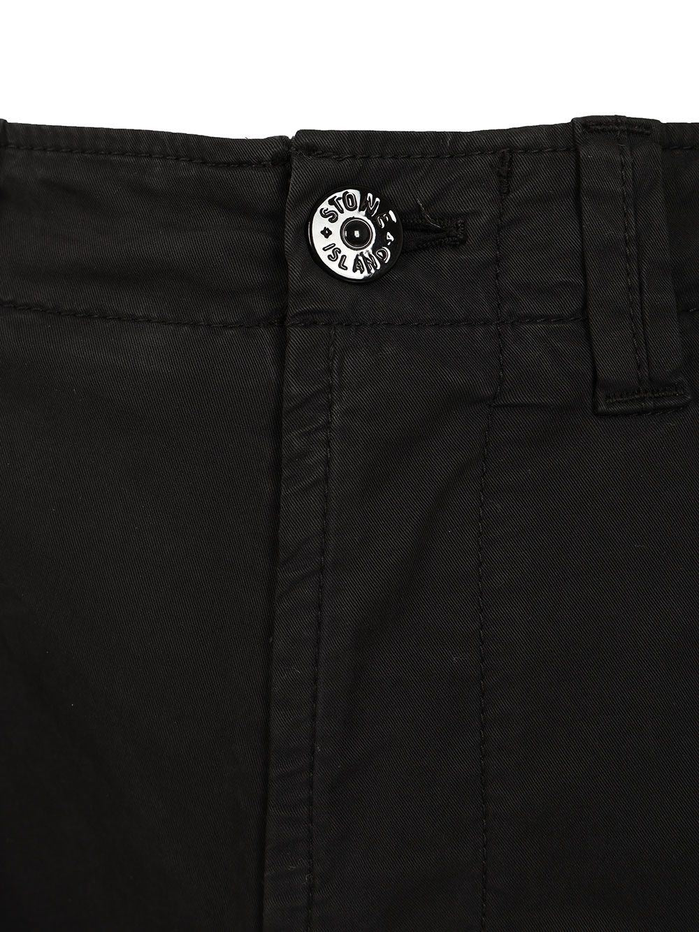 Stone Island Men Stretch Organic Cotton Twill Cargo Trousers STONE ISLAND