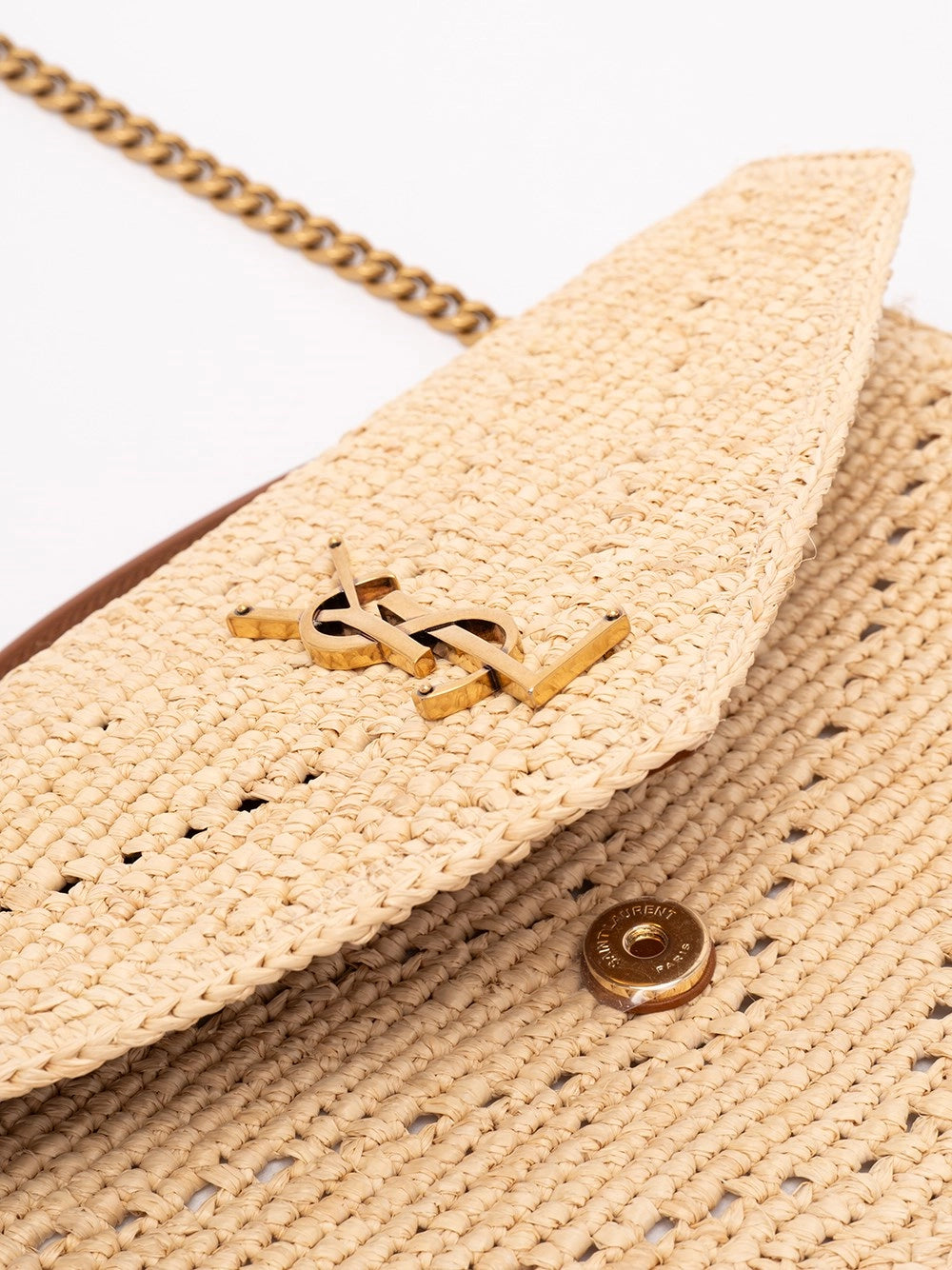 Saint Laurent Women `Loulou` Medium Raffia Bag SAINT LAURENT