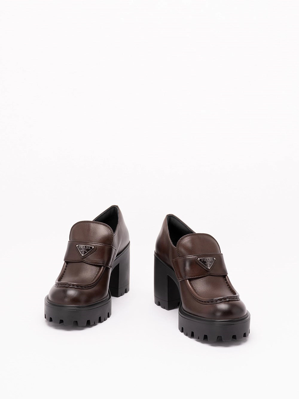 Prada Women Vintage Leather Loafers