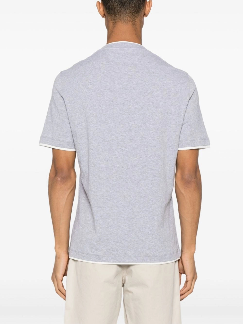 Brunello Cucinelli Men T-Shirt With Faux-Layering BRUNELLO CUCINELLI