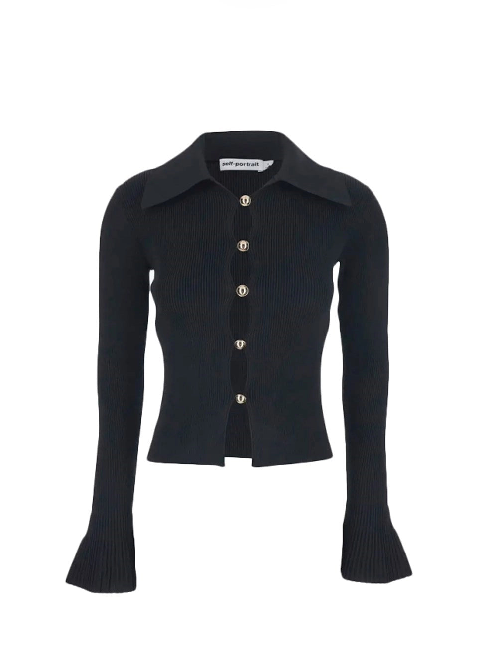 Self-Portrait Women Button Down Knit Top SELF-PORTRAIT