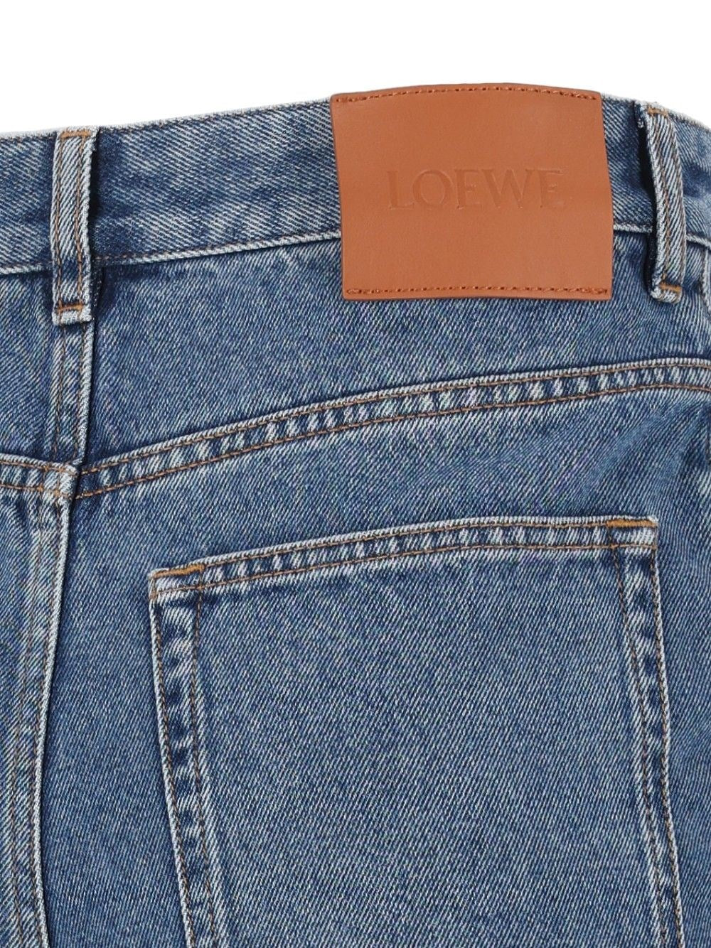 Loewe Men Anagram Baggy Denim Jeans LOEWE