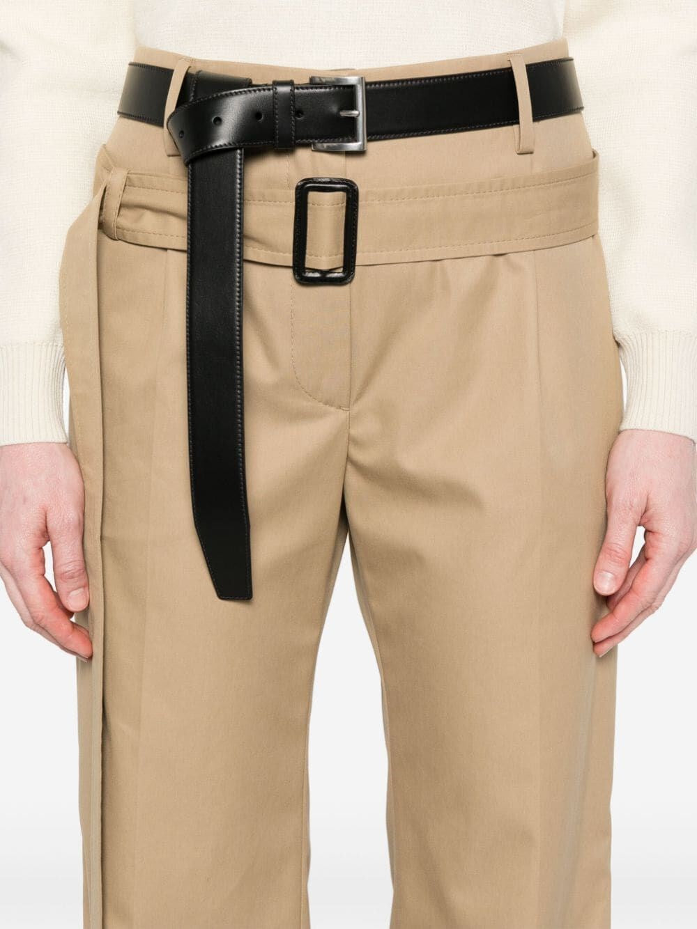 Prada Women Cotton Twill Pants PRADA