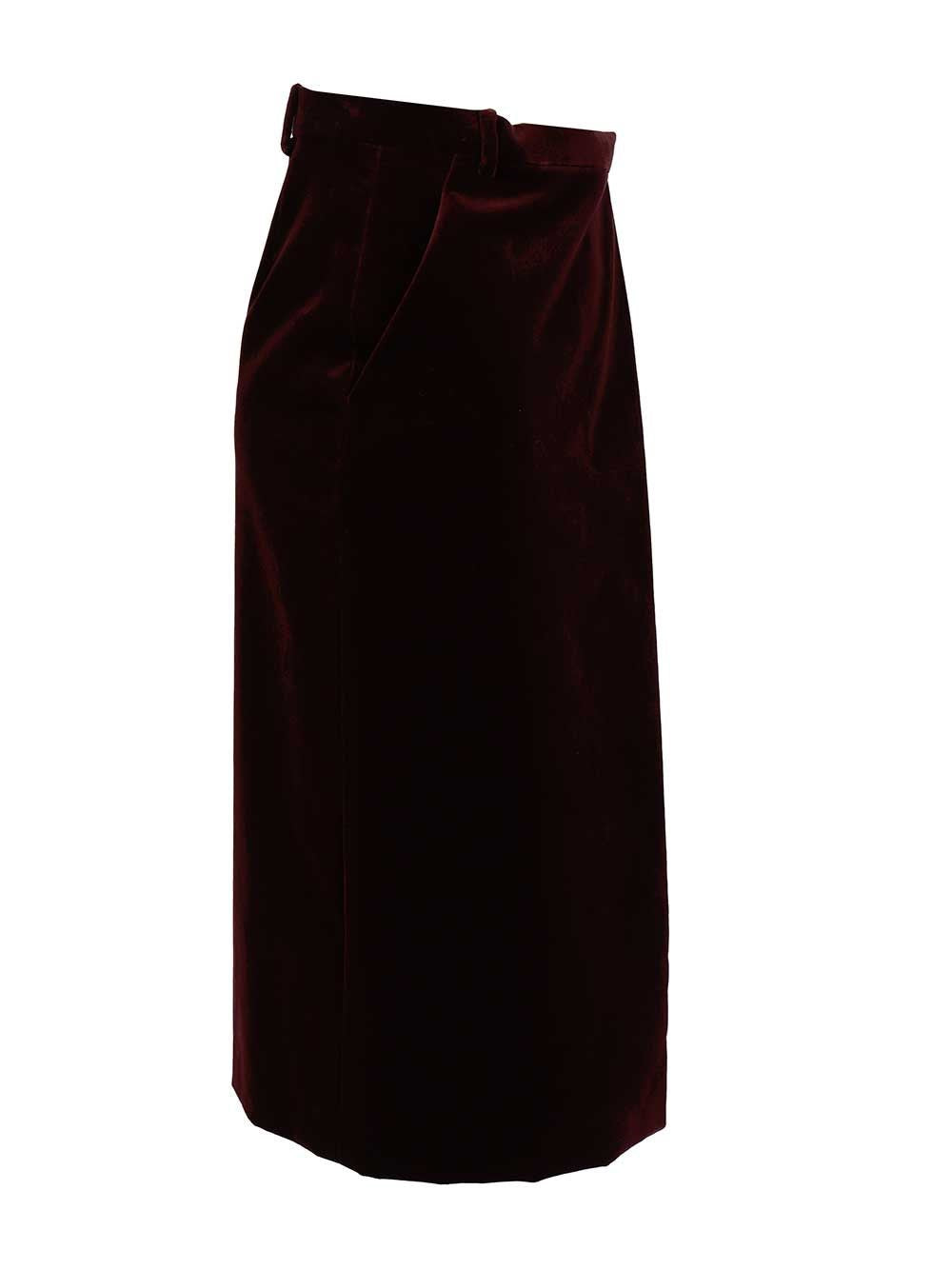 Saint Laurent Women Wrap Midi Skirt SAINT LAURENT