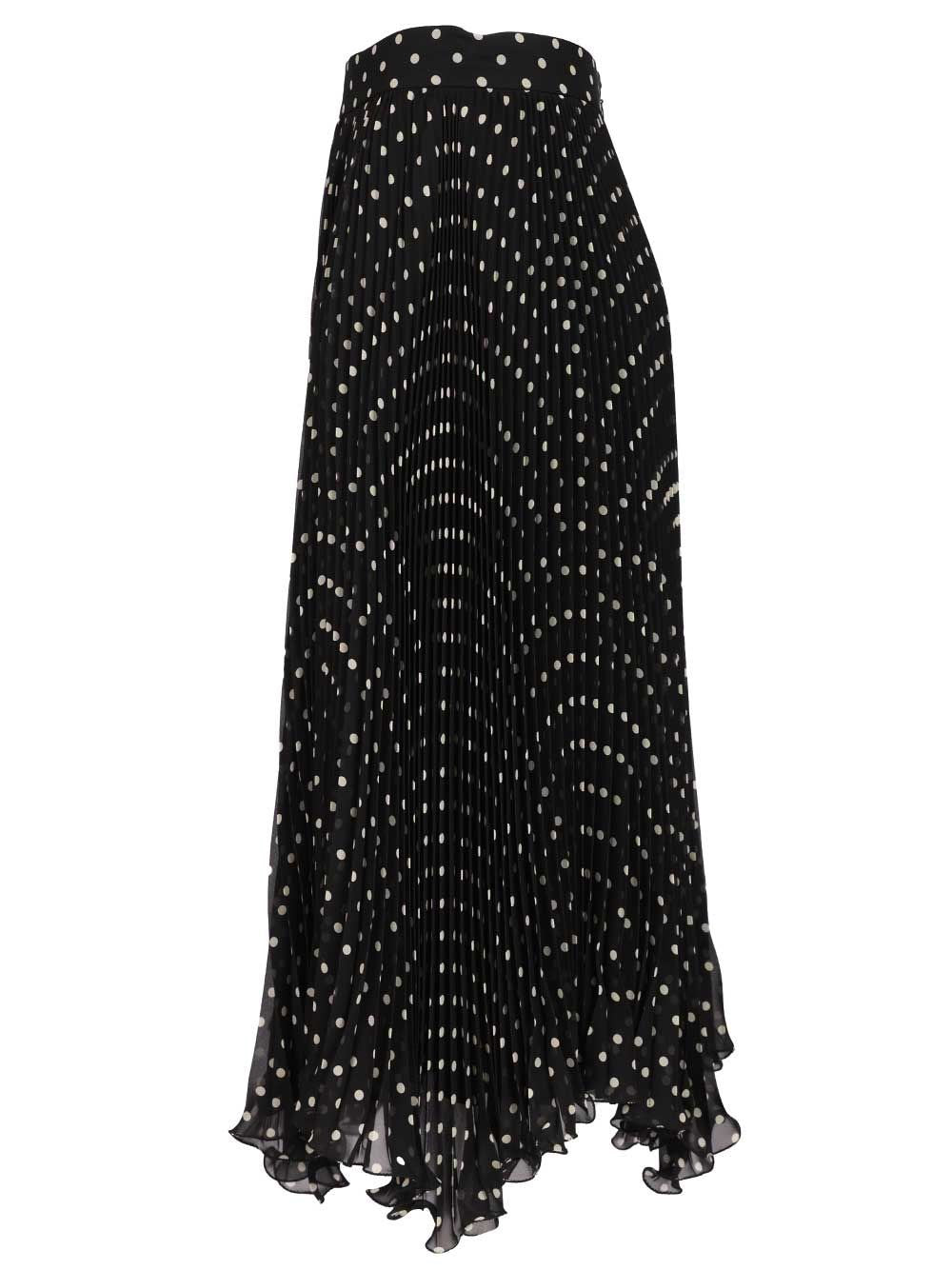 Valentino Garavani Women Silk Polka Dot Skirt VALENTINO GARAVANI