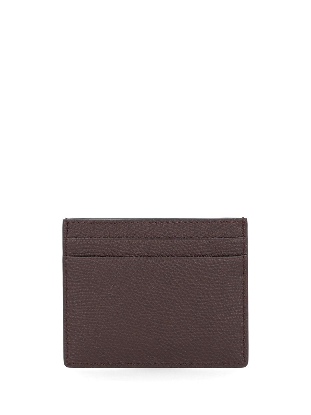 Valentino Garavani Women Vlogo Signature Leather Card Holder VALENTINO GARAVANI