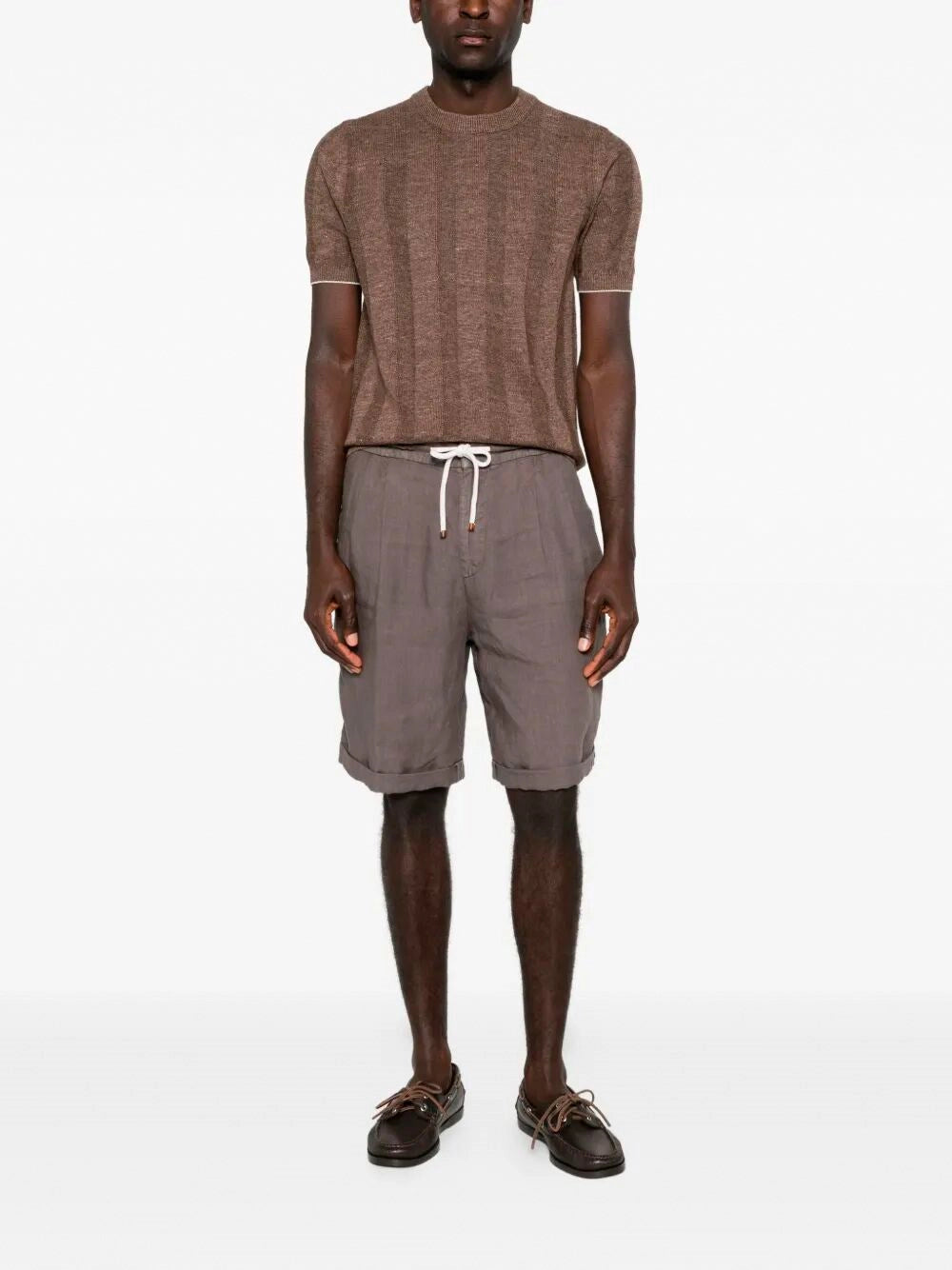 Brunello Cucinelli Men Short Sleeve Sweater BRUNELLO CUCINELLI