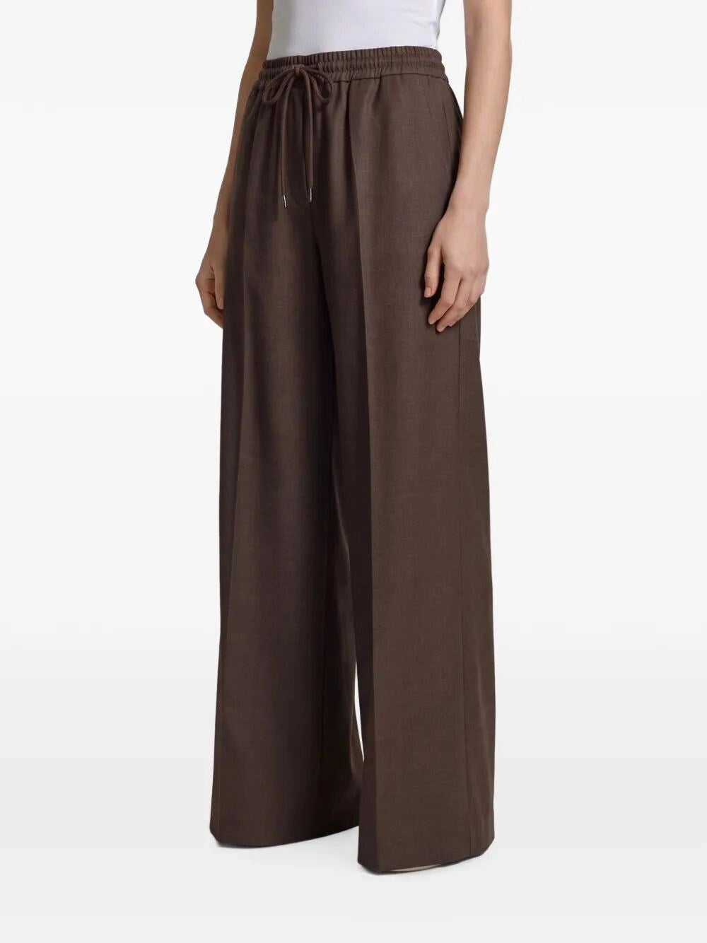 Max Mara Women Batavia Wool Wide-Leg Trousers MAX MARA