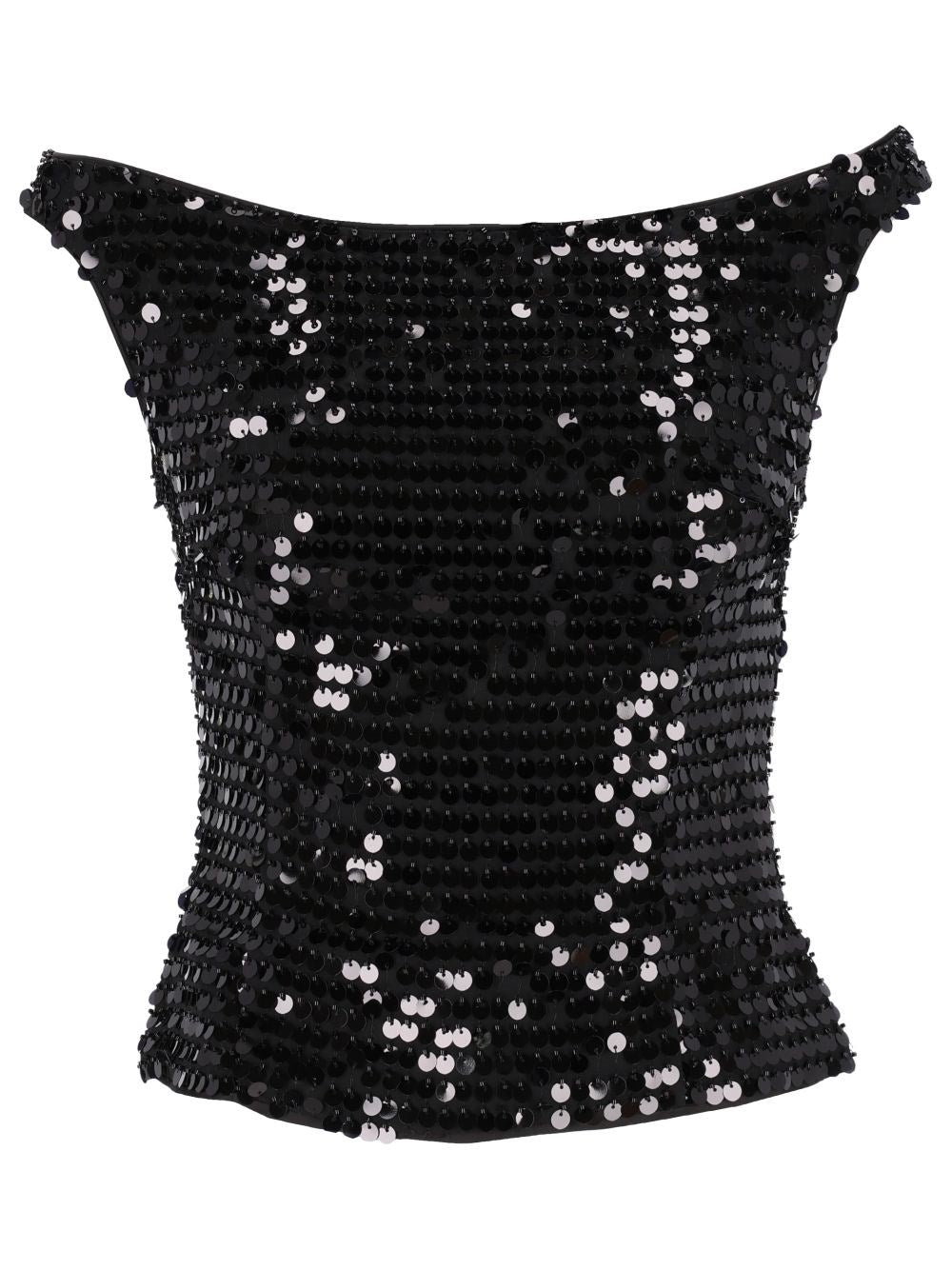 Rotate Women Off-The-Shoulder Sequinned Top ROTATE