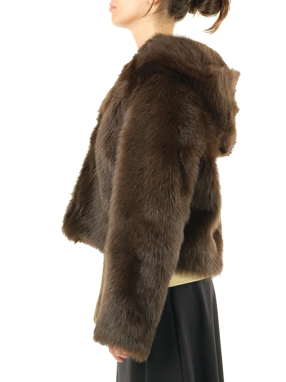 Loewe Women Shearling Hooded Jacket LOEWE