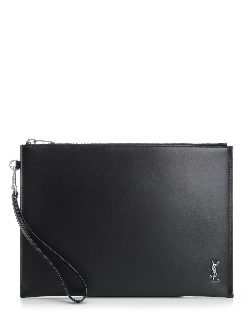 Saint Laurent Men Black Leather Ipad Case SAINT LAURENT