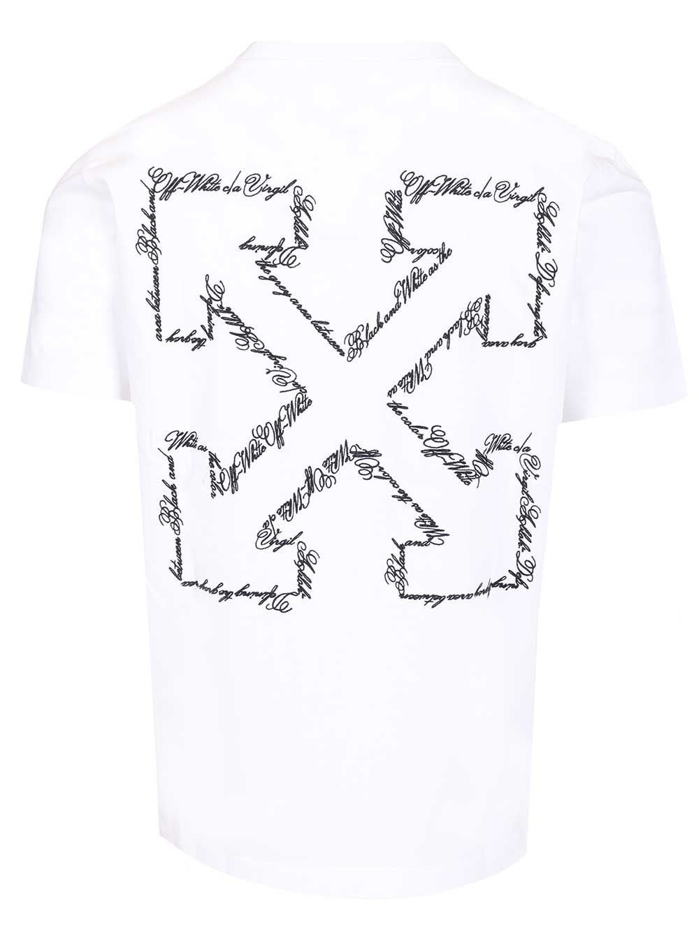 Off-White Men Scrip Arrow T-Shirt OFF-WHITE