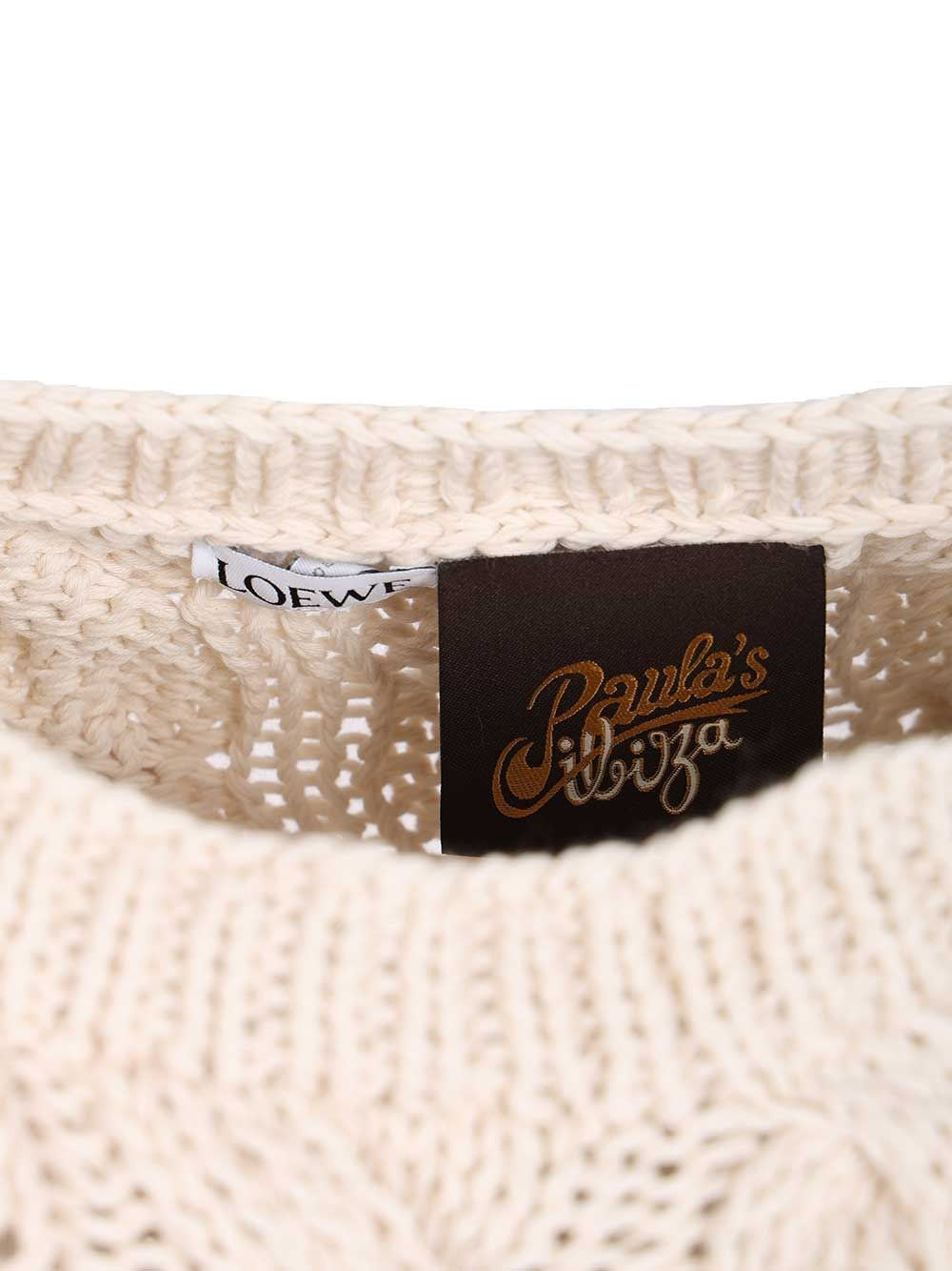 Loewe Paula's Ibiza Women Anagram Sweater In Wool And Cotton Blend LOEWE