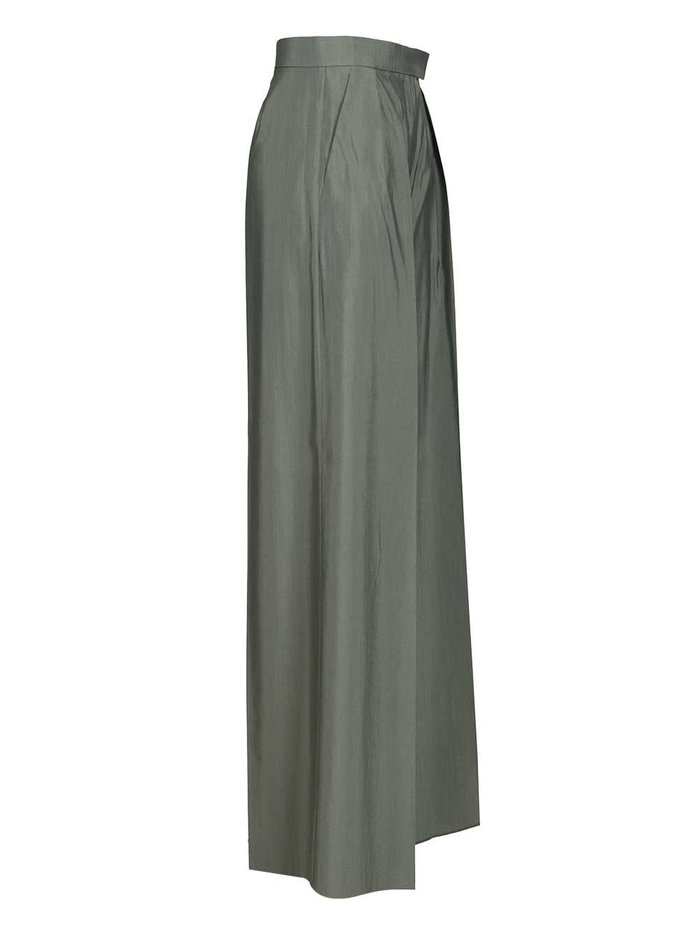 Max Mara Women Wide-Leg Trousers In Wool And Silk MAX MARA