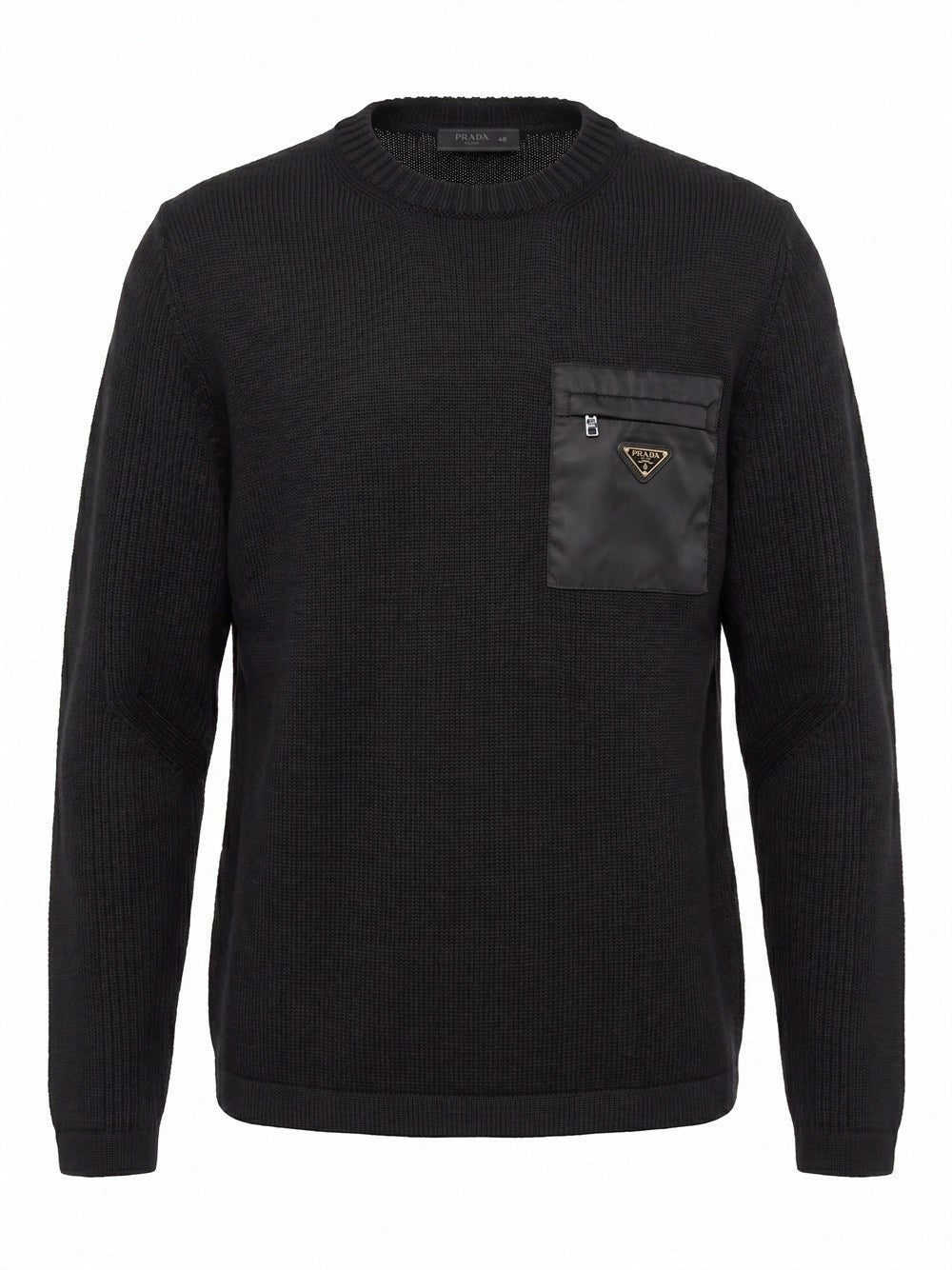 Prada Men Sweater With Re-Nylon Detail