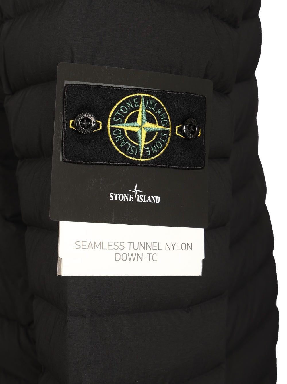 Stone Island Men Hooded Down Jacket In Stretch Fabric