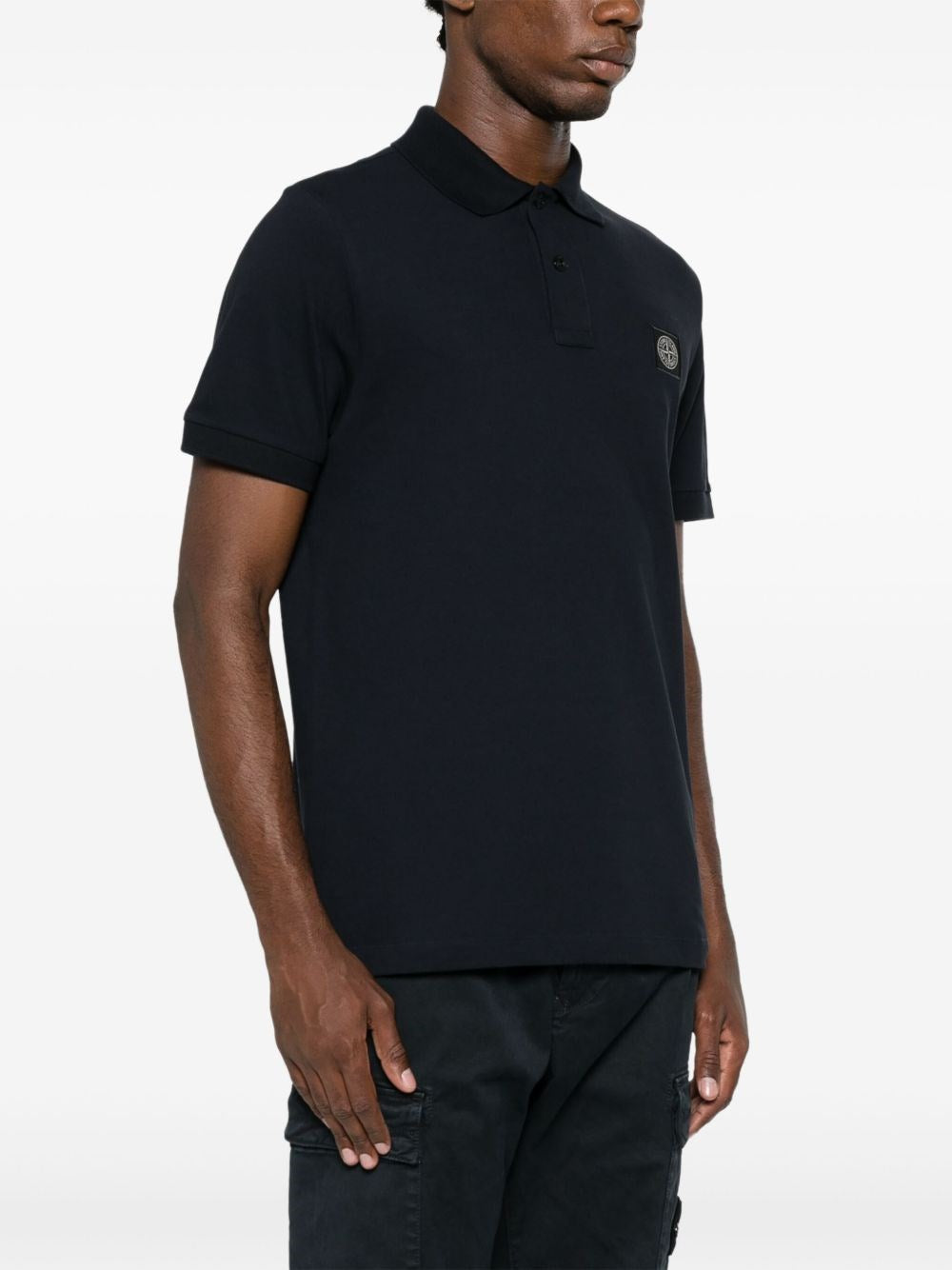 Stone Island Men Cotton Short-Sleeved Polo Shirt STONE ISLAND