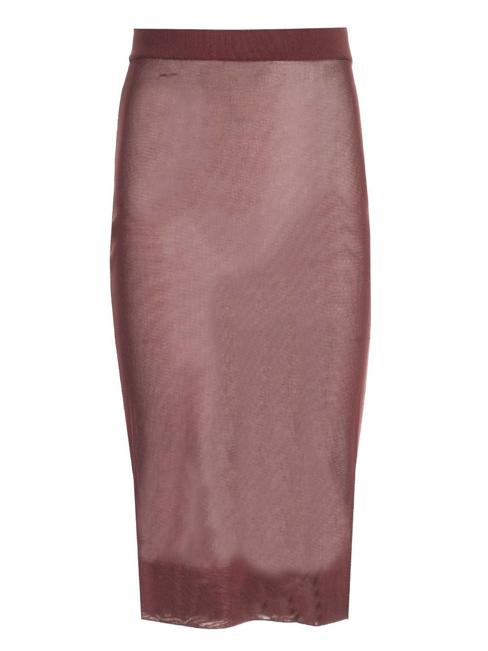 Saint Laurent Women Sheer Pencil Skirt SAINT LAURENT