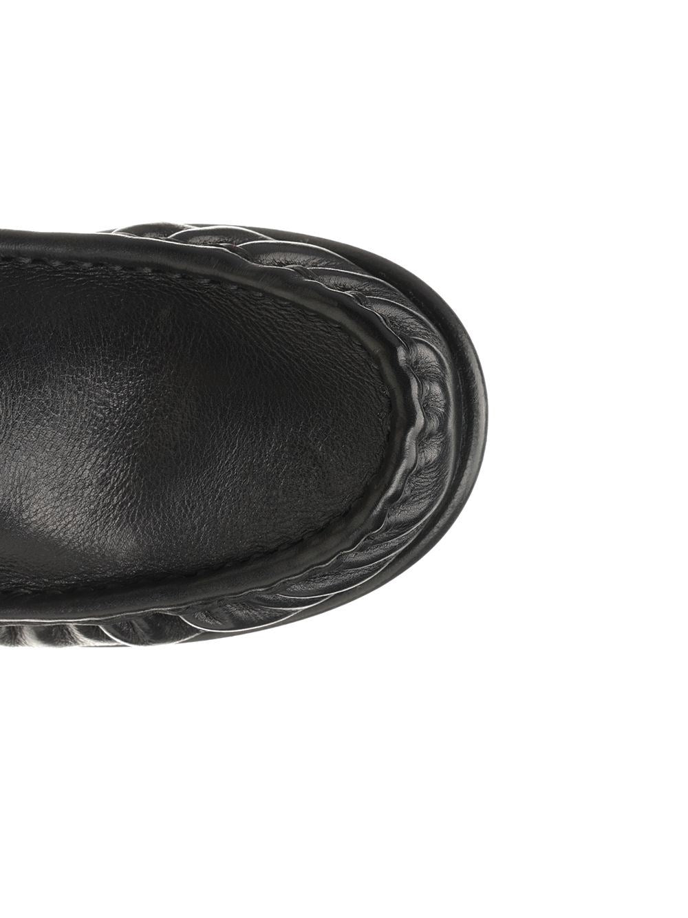 Miu Miu Women Buffalo Leather Moccasins MIU MIU
