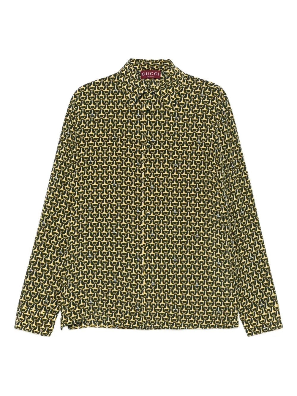 Gucci Men Classic Skinny `Horsebit` Shirt