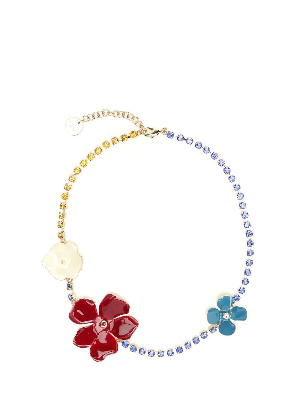 Marni Women Necklace With Multicolored Enameled Flowers MARNI